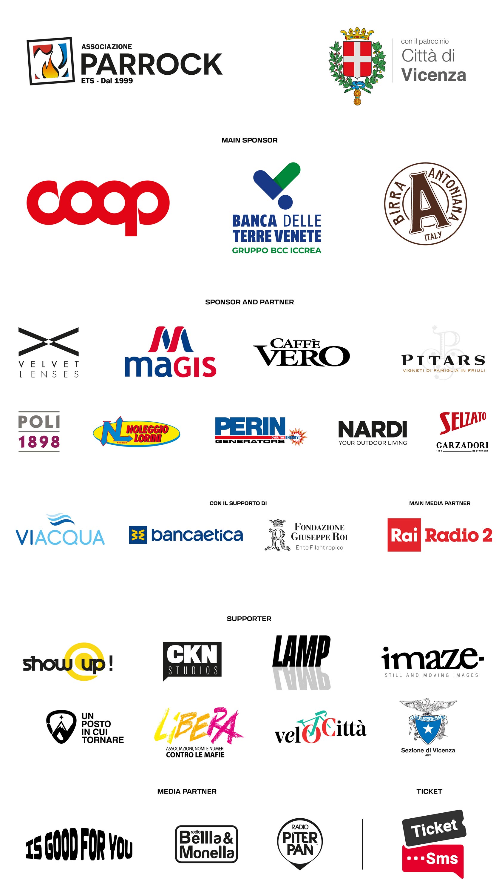 Sponsor e partner del Lumen Festival 2026